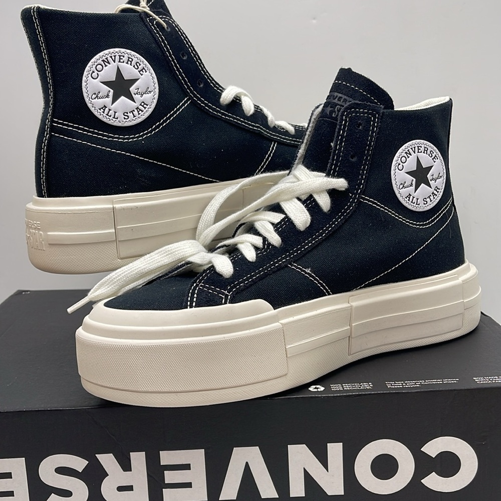 Converse Men’s CTAS CRUISE HI
BLACK/EGRET/BLACK A04689C Platforms Sneakers